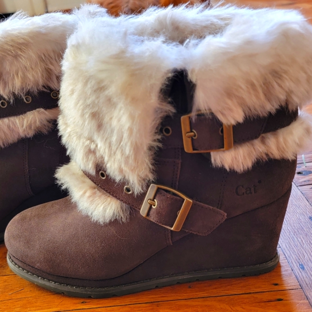 Caterpillar Heeled Boots